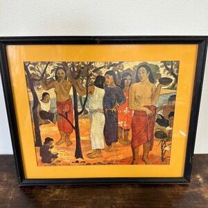 Paul Gauguin Nave Nave Mahana Framed Print Tahitian Post-Impressionist Art 1896